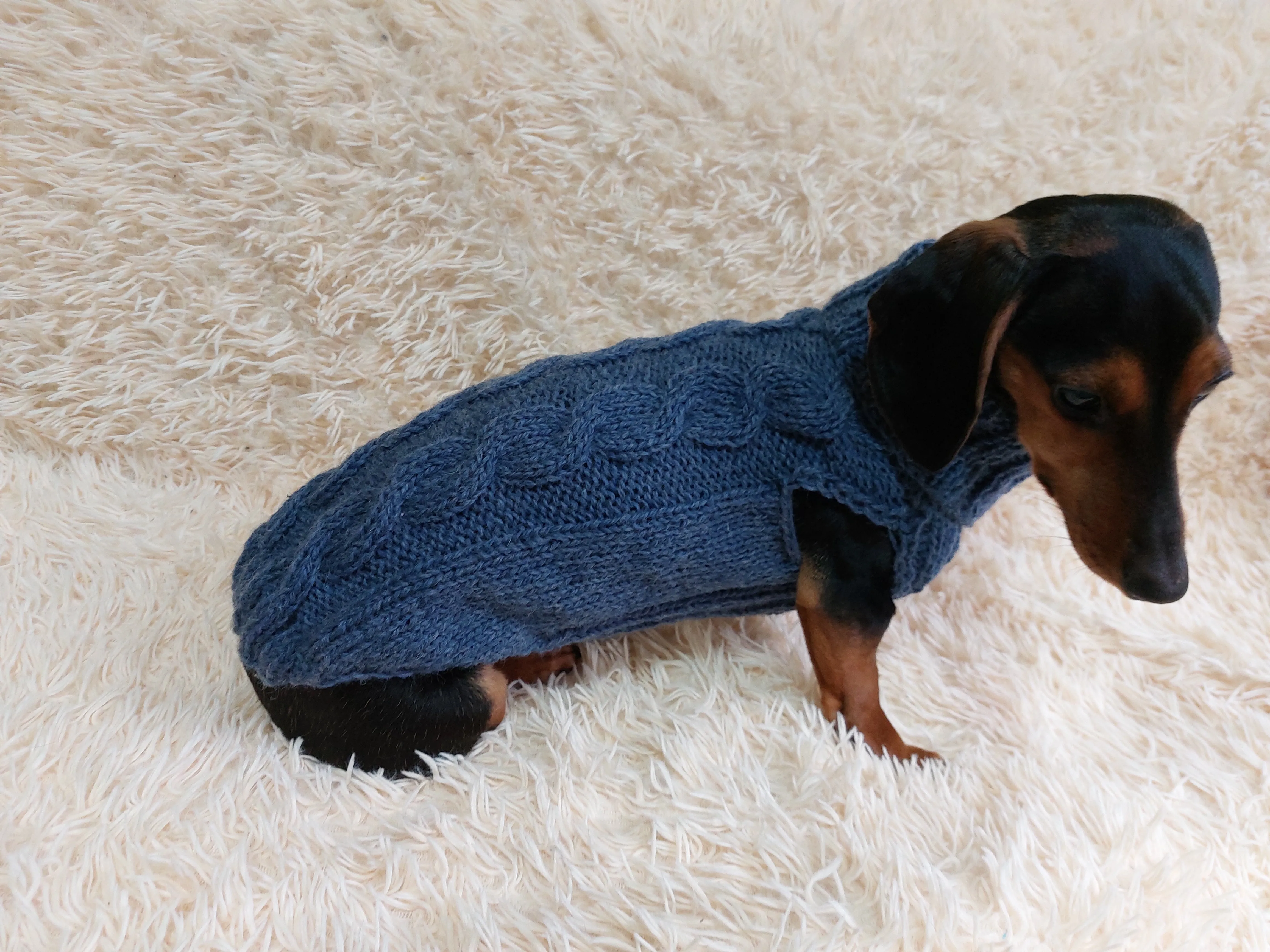 100% wool warm winter jumper sweater vest for dogs