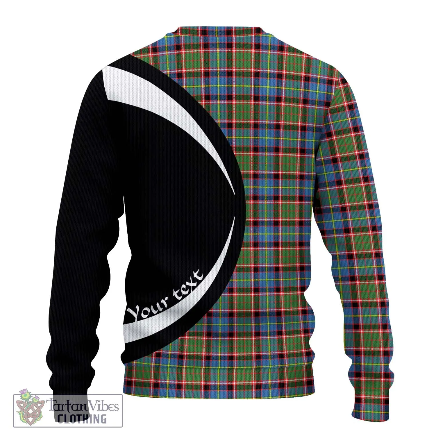 Aikenhead Tartan Ugly Sweater with Family Crest Circle Style