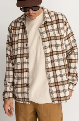 Albert Check Long Sleeve Shirt Natural