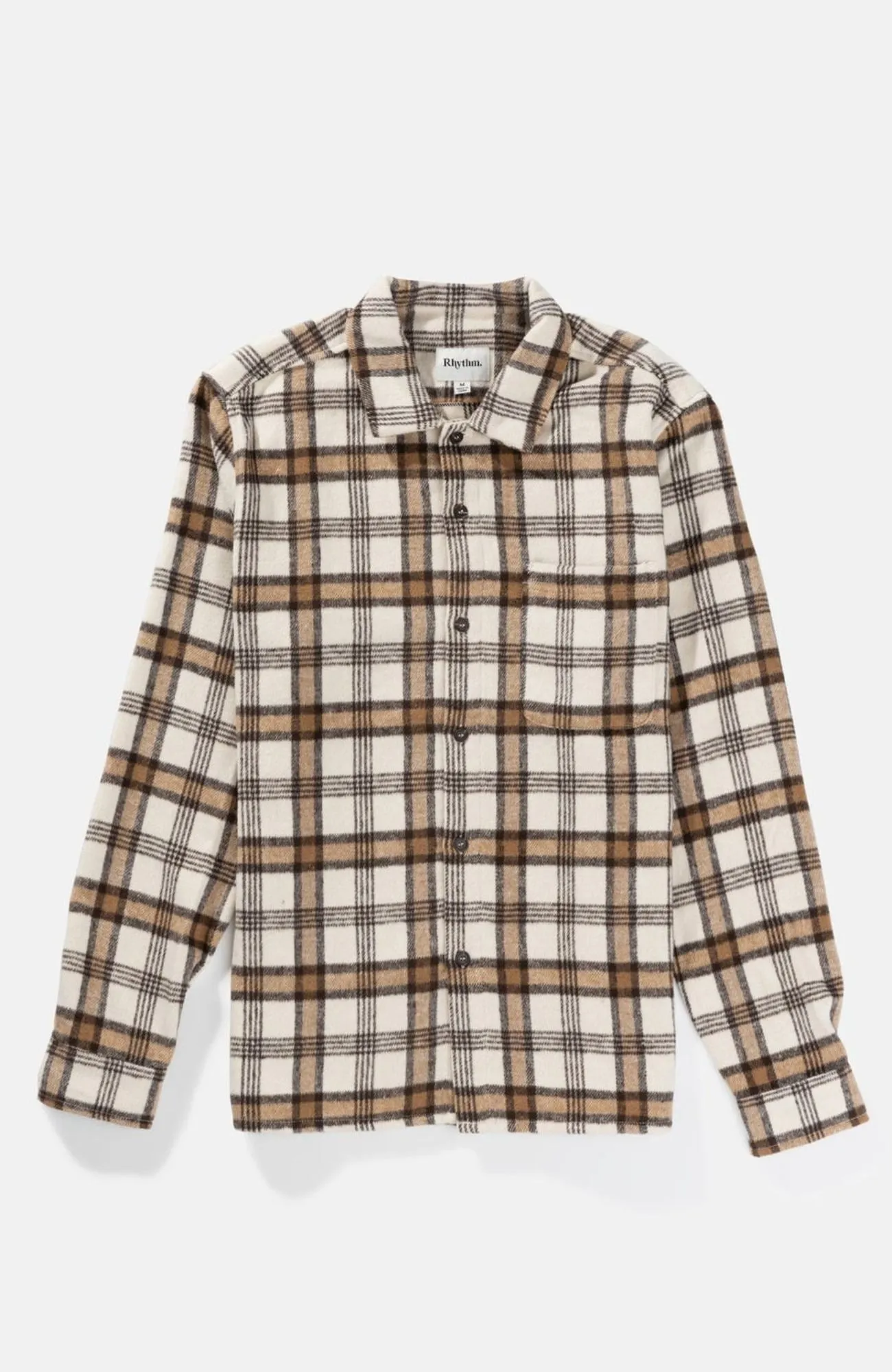 Albert Check Long Sleeve Shirt Natural