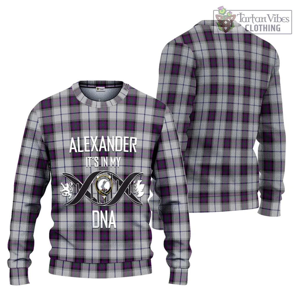 Alexander of Menstry Dress Tartan Ugly Sweater with Family Crest DNA In Me Style