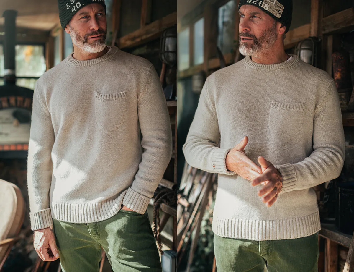 &SONS Stanley Crew Neck Oatmeal