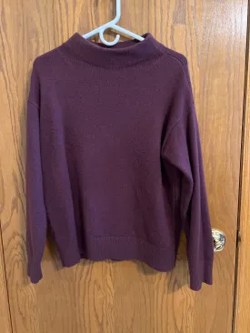 Ann Taylor burgundy knitted warm sweater - size Clothes M