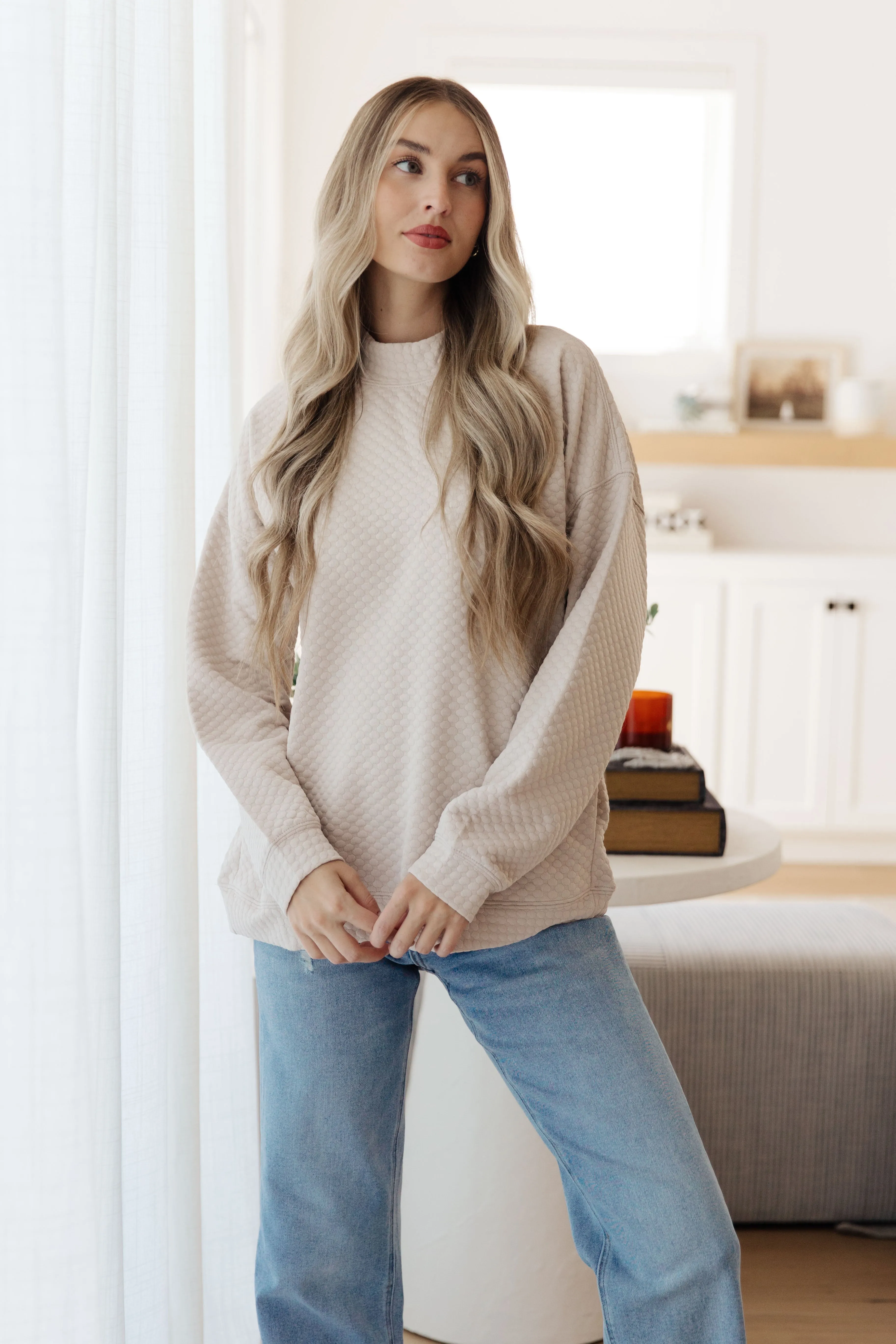 Annie Mock Neck Pullover