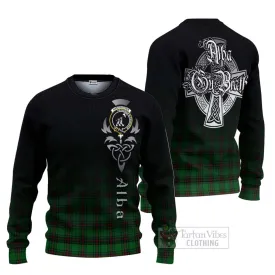 Anstruther Tartan Ugly Sweater Featuring Alba Gu Brath Family Crest Celtic Inspired