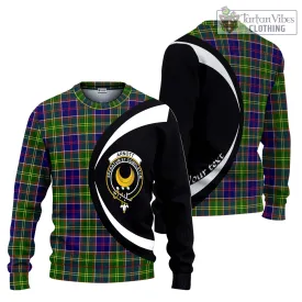 Arnott Tartan Ugly Sweater with Family Crest Circle Style