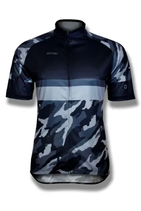 Athlos - Men's Black Camo Squad One Cycling Jersey