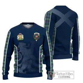 Baillie Ancient Tartan Ugly Sweater with Family Crest and Lion Rampant Vibes Sport Style