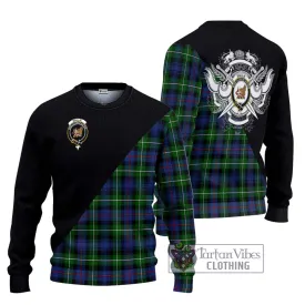 Baillie Tartan Ugly Sweater with Family Crest and Military Logo Style