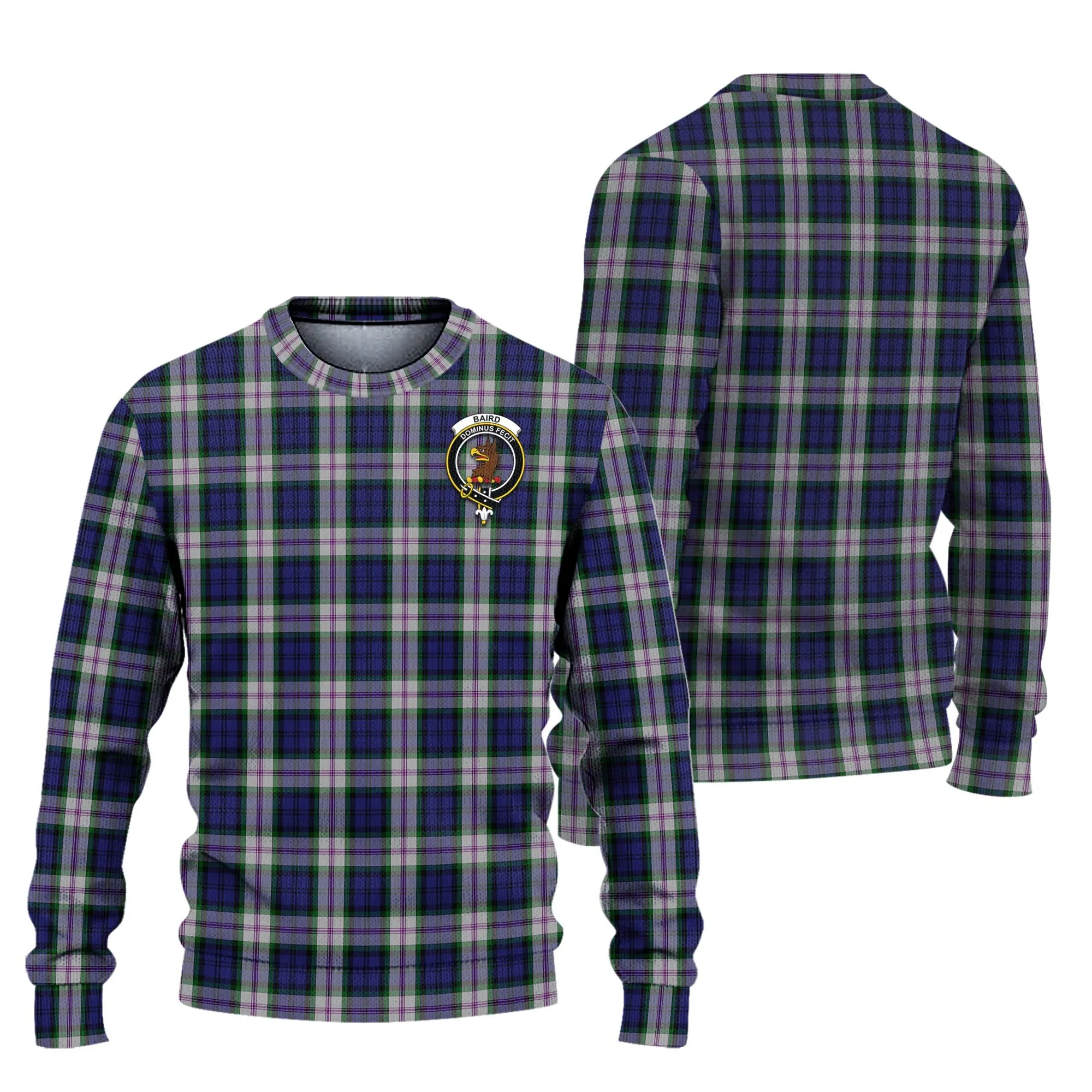 Baird Dress Tartan Ugly Sweater with Family Crest