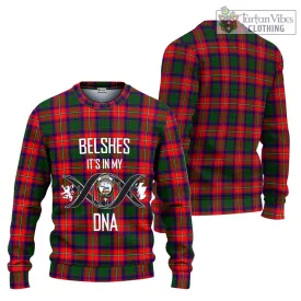 Belshes Tartan Ugly Sweater with Family Crest DNA In Me Style