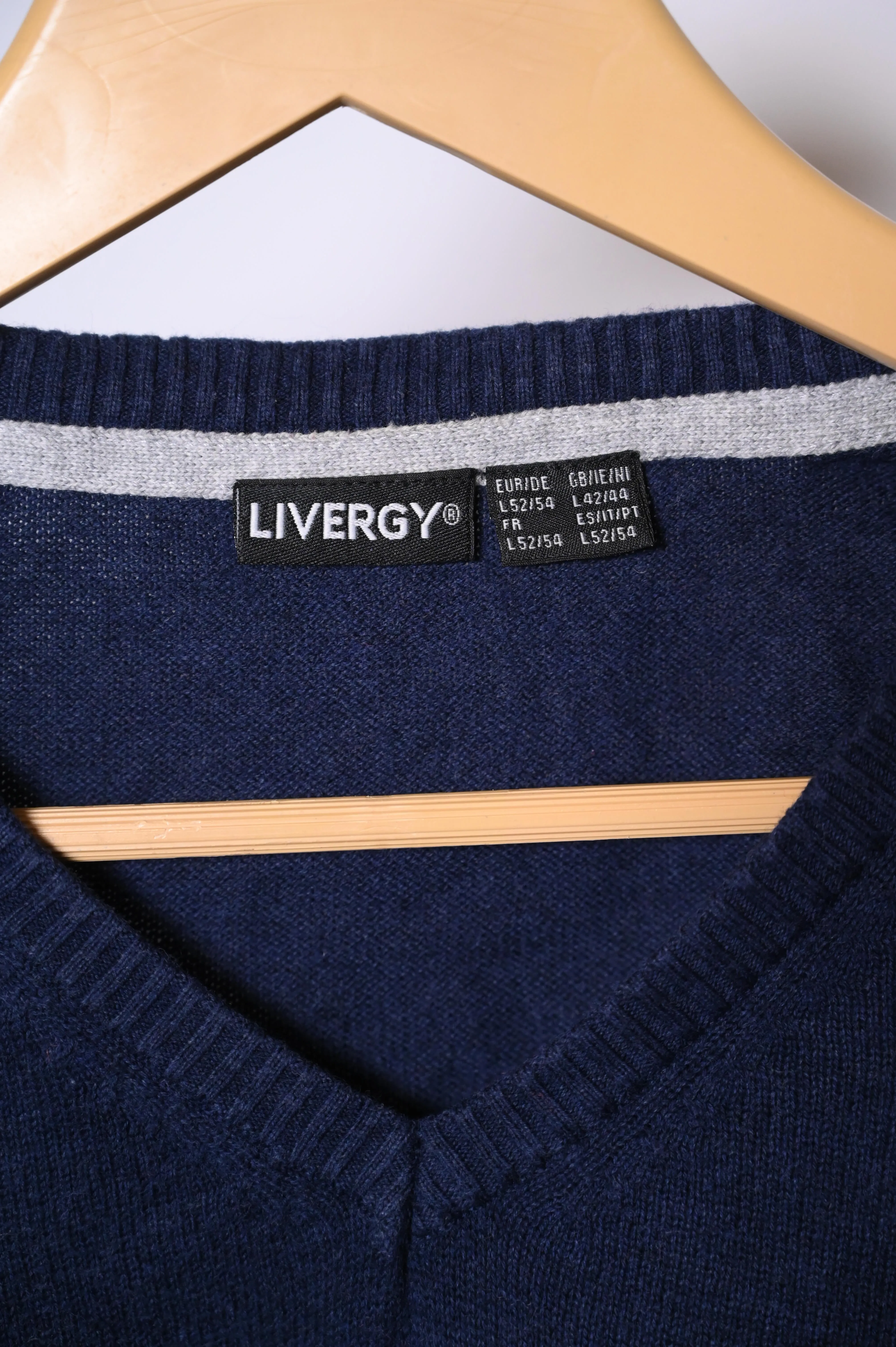 Blue Livergy Large Sweater