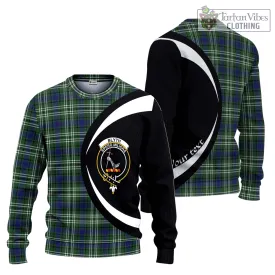 Blyth Tartan Ugly Sweater with Family Crest Circle Style