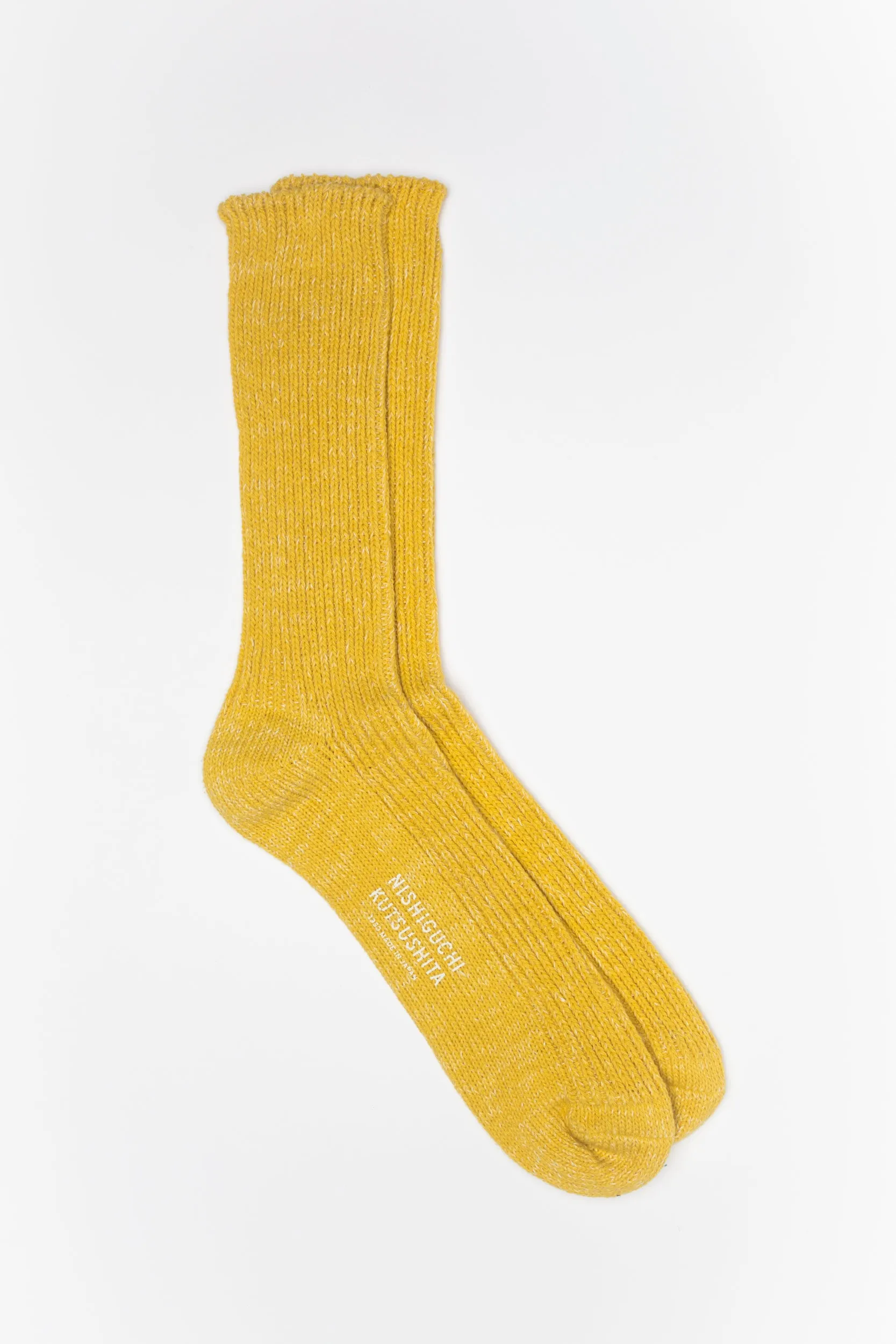 Boston Hemp/Cotton Slab Socks | Vintage Yellow