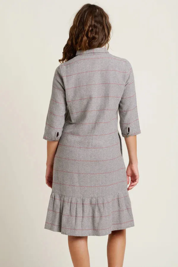 Brakeburn 18 Grey Westbourne Shirt Dress