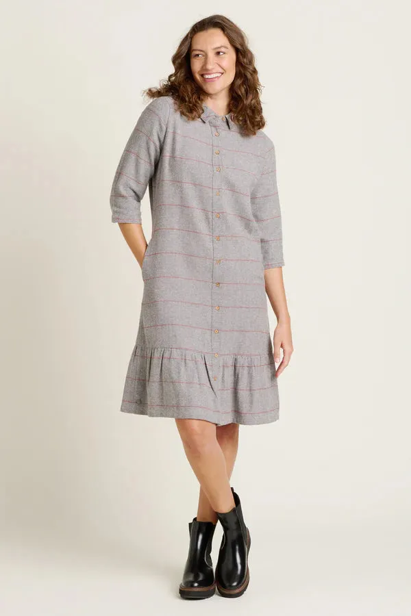 Brakeburn 18 Grey Westbourne Shirt Dress