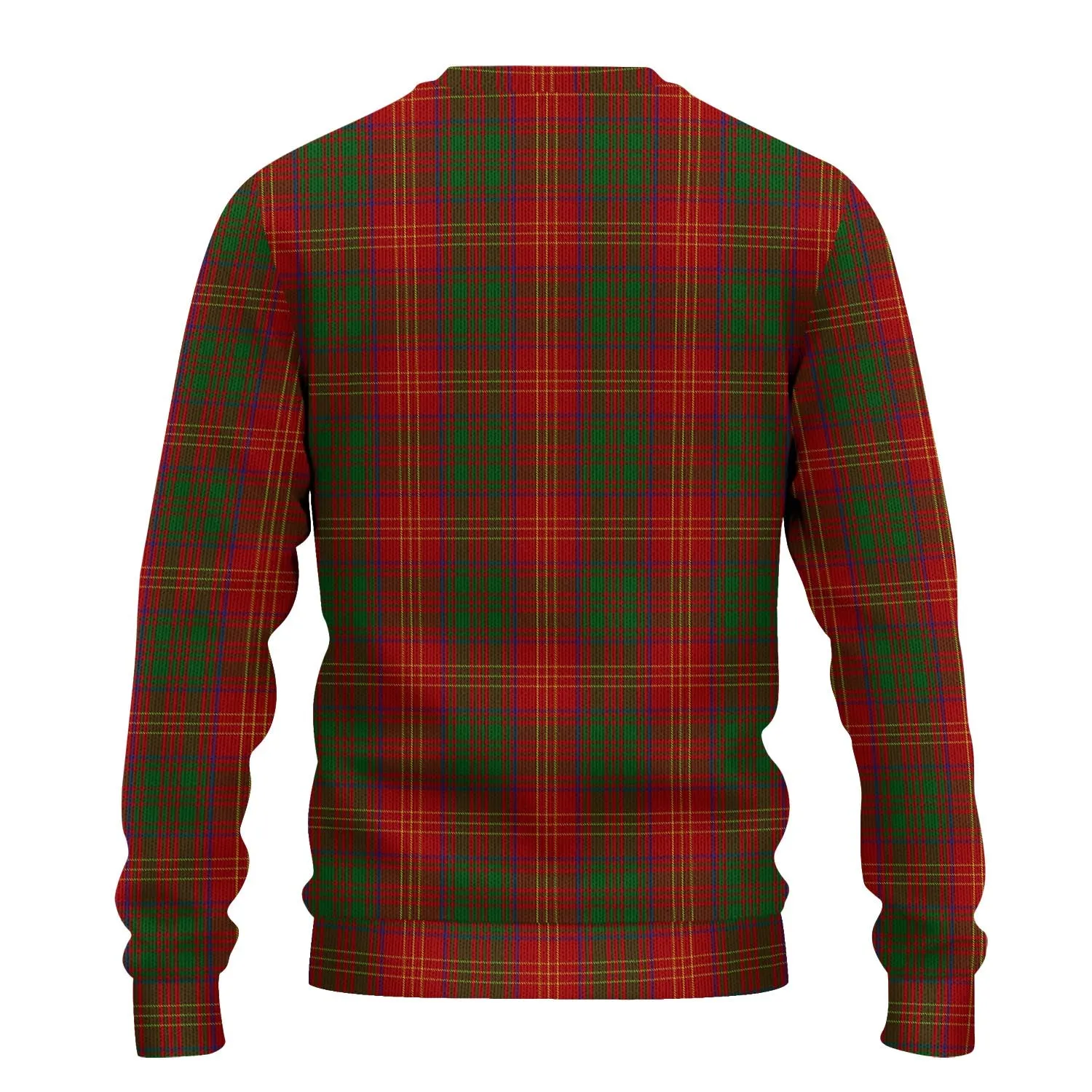 Burns Tartan Ugly Sweater with Family Crest