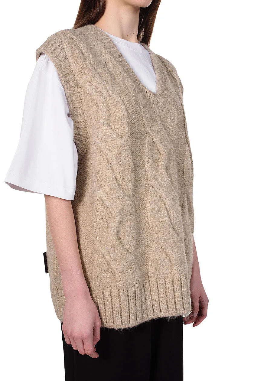 Cable Knit Vest