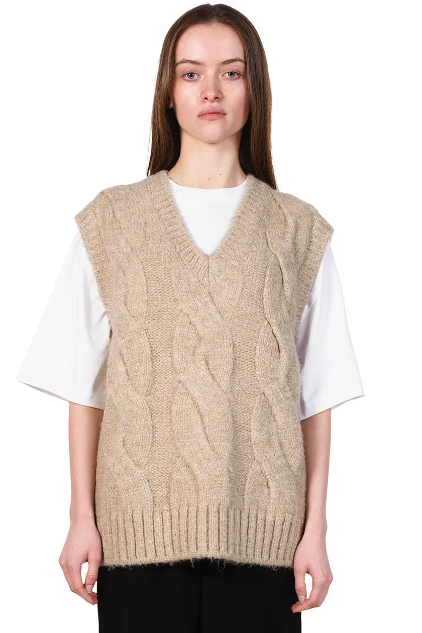 Cable Knit Vest