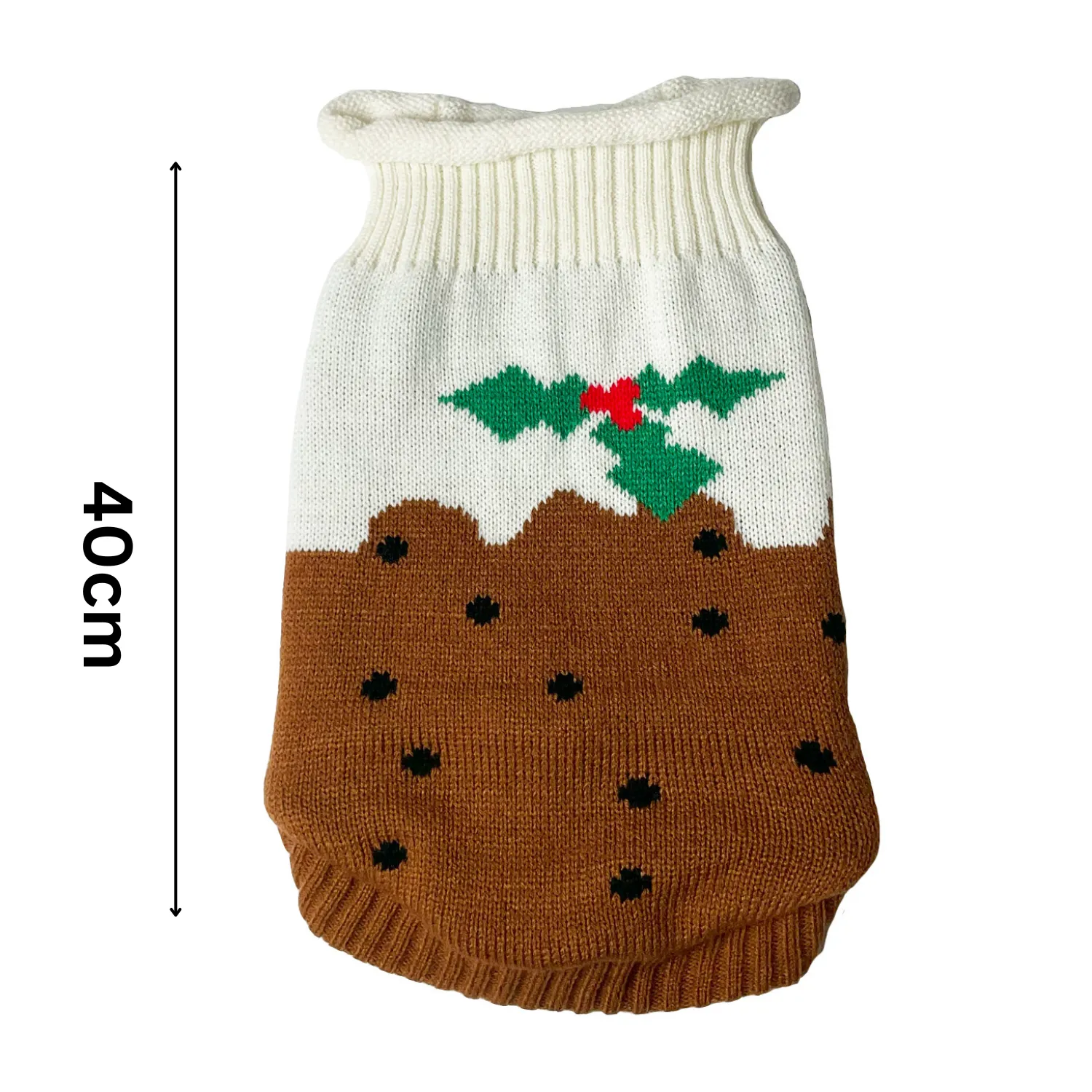 Christmas Pudding Sweater | Festive Dog Jumper by Happy Pet