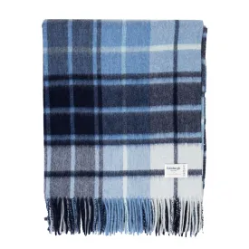 Edinburgh Lambswool Stole Mill Check Eclipse