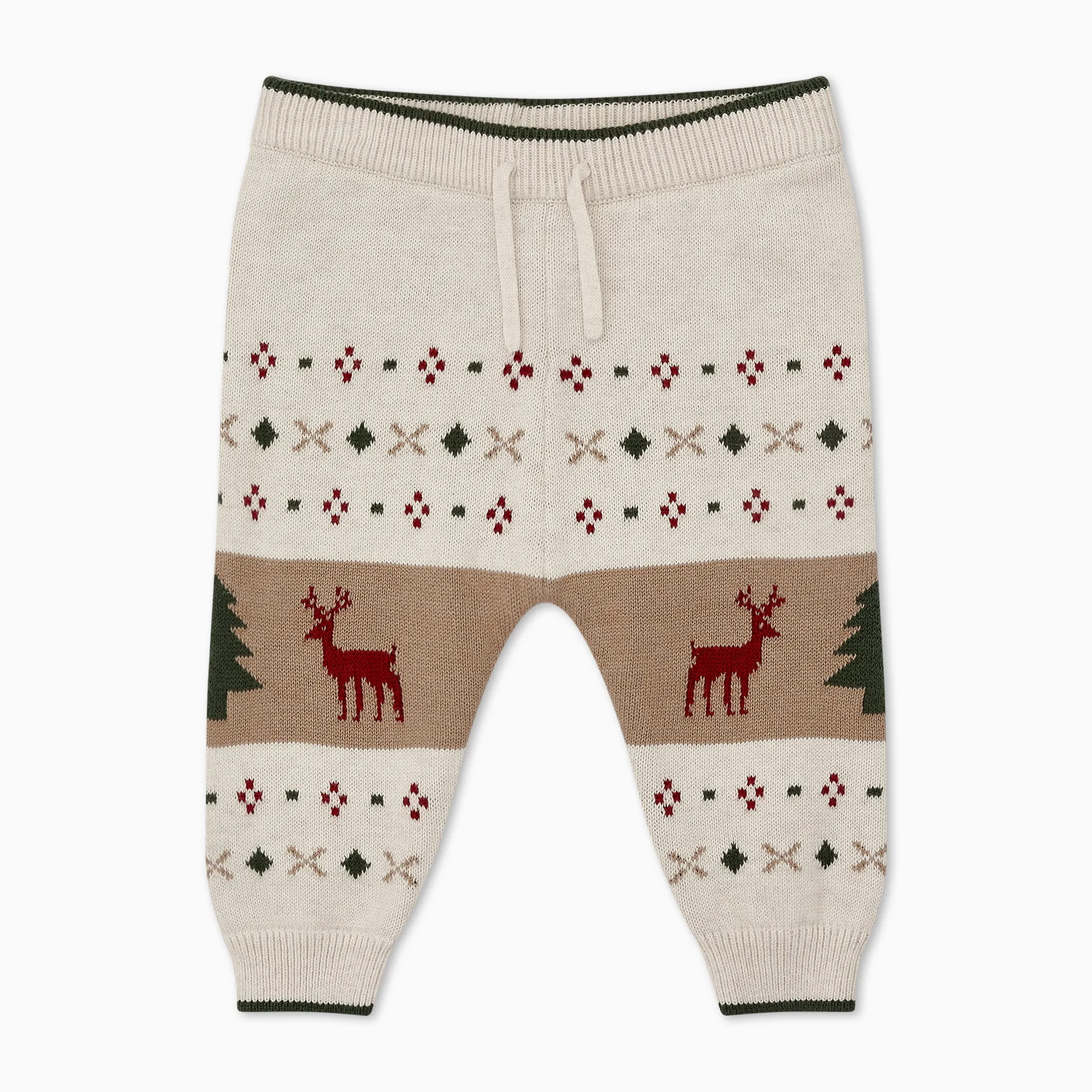 Fair Isle Knitted Joggers