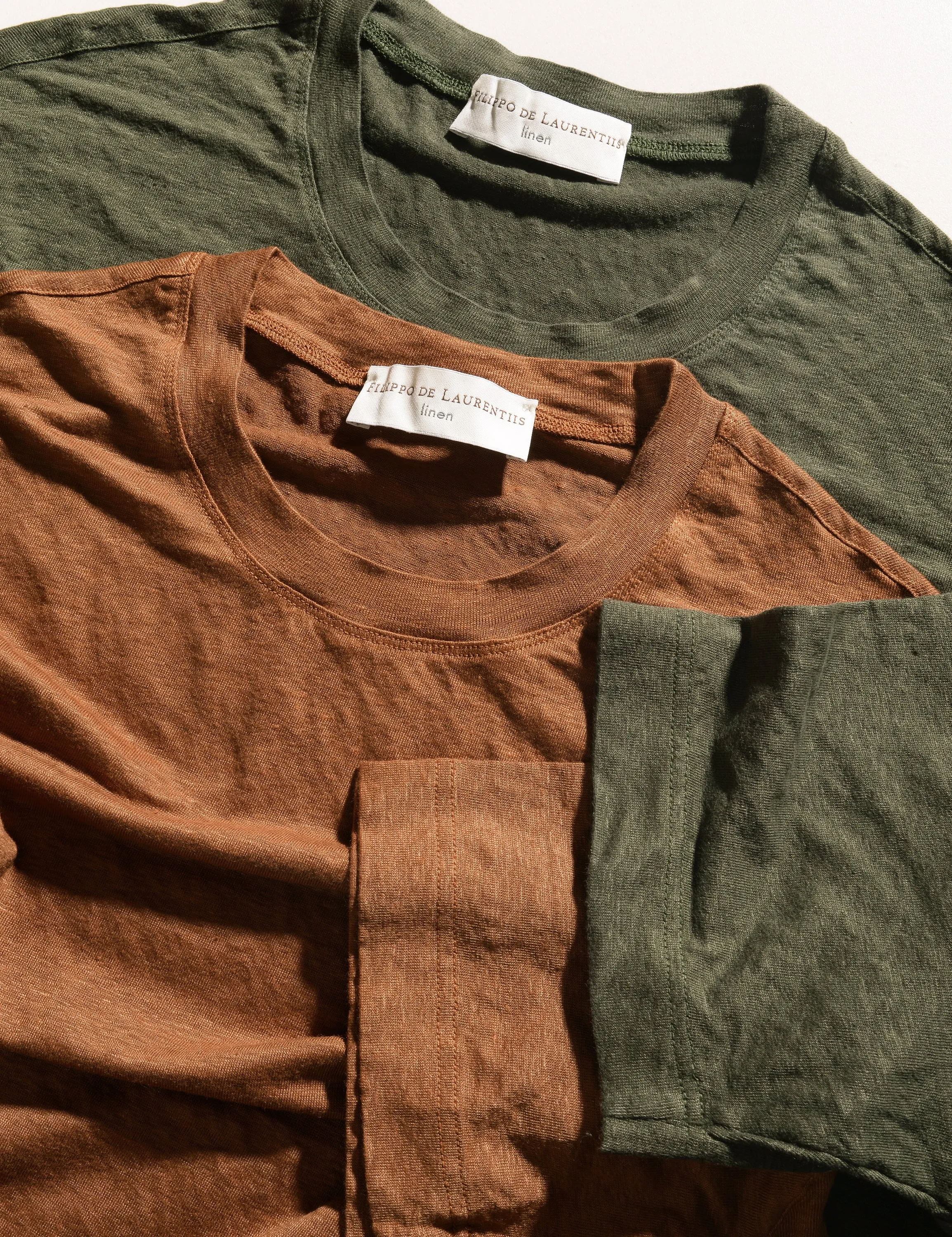 FINAL SALE: Linen Knit Tee - Rust