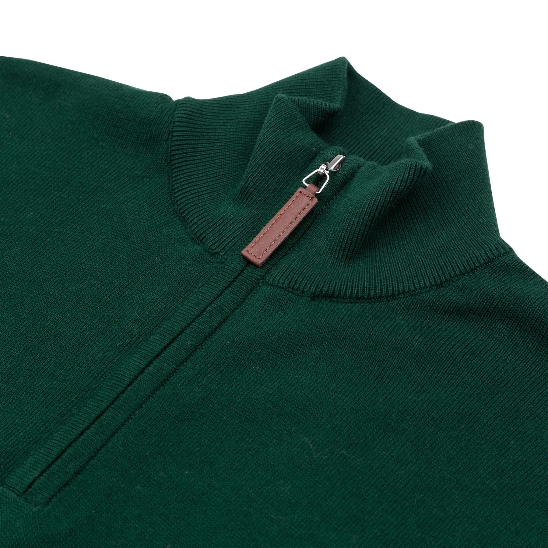 Fine Cut Long Sleeve Half Zip Pine - AW22