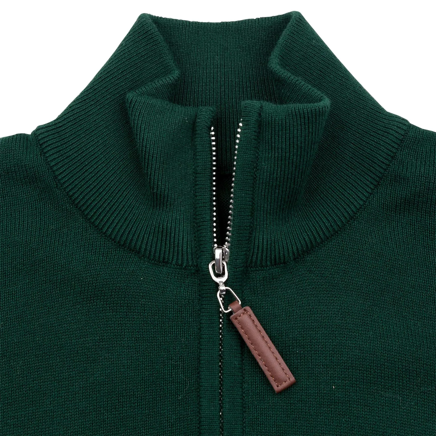 Fine Cut Long Sleeve Half Zip Pine - AW22