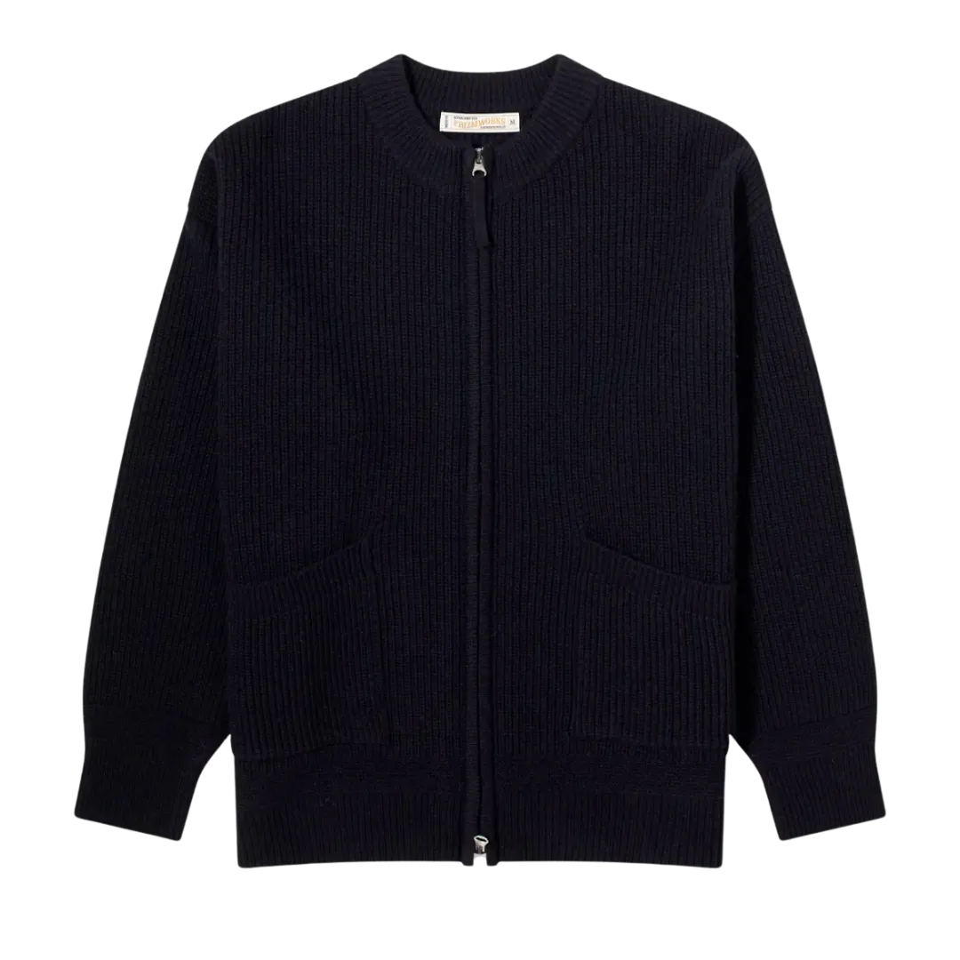 FrizmWORKS : Wool Deck Zip Up Cardigan