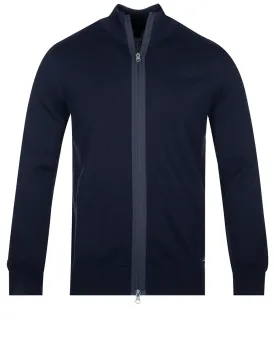 Full Zip Pullover Navy Blue