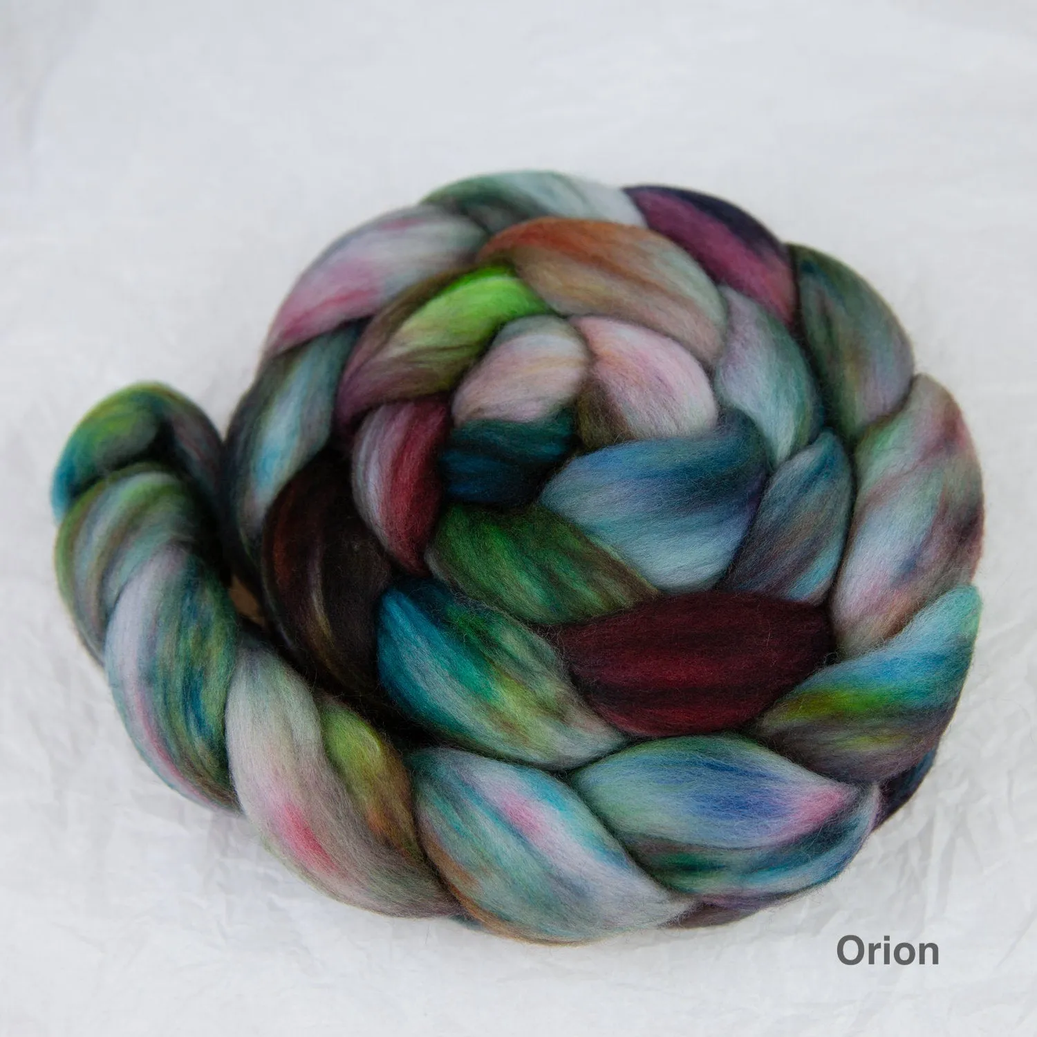 Grey Drizzle Fibers Merino Spinning Fiber