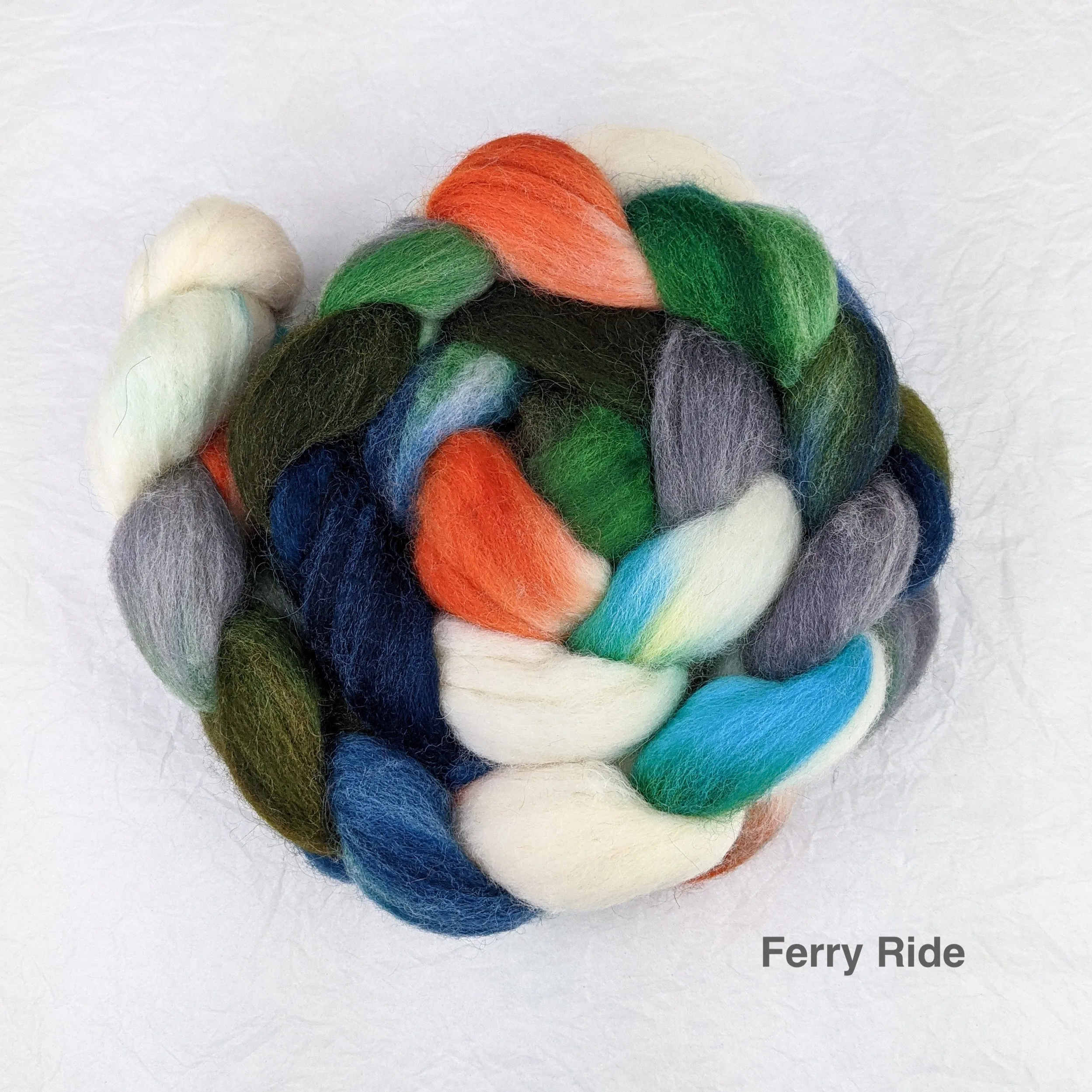 Grey Drizzle Fibers Merino Spinning Fiber