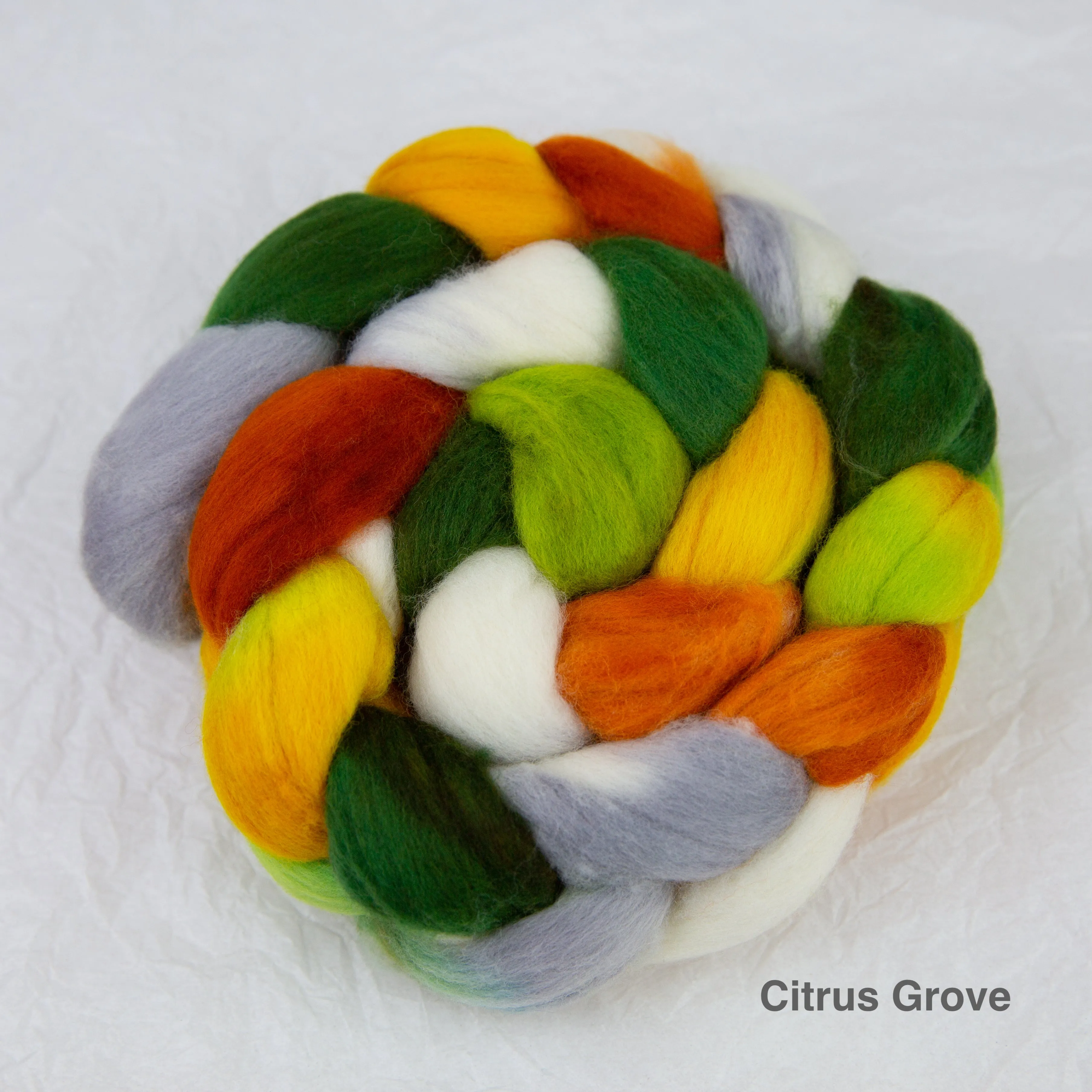 Grey Drizzle Fibers Merino Spinning Fiber