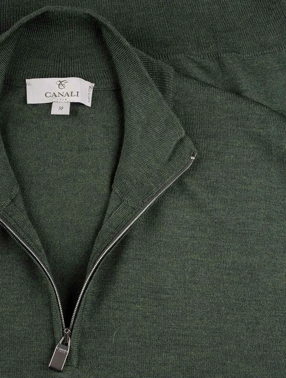 Half Zip Knitwear Green