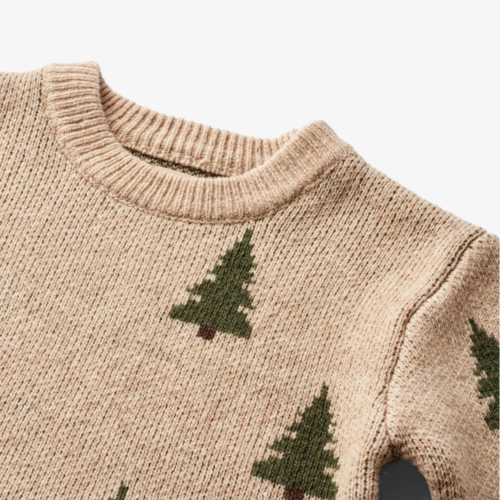 Jacquard Pullover Tree - offwhite