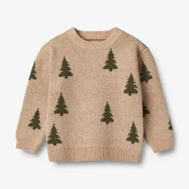 Jacquard Pullover Tree - offwhite