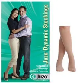 Juzo Dynamic Knee-High, 30-40, Full Foot, Beige, Size 4