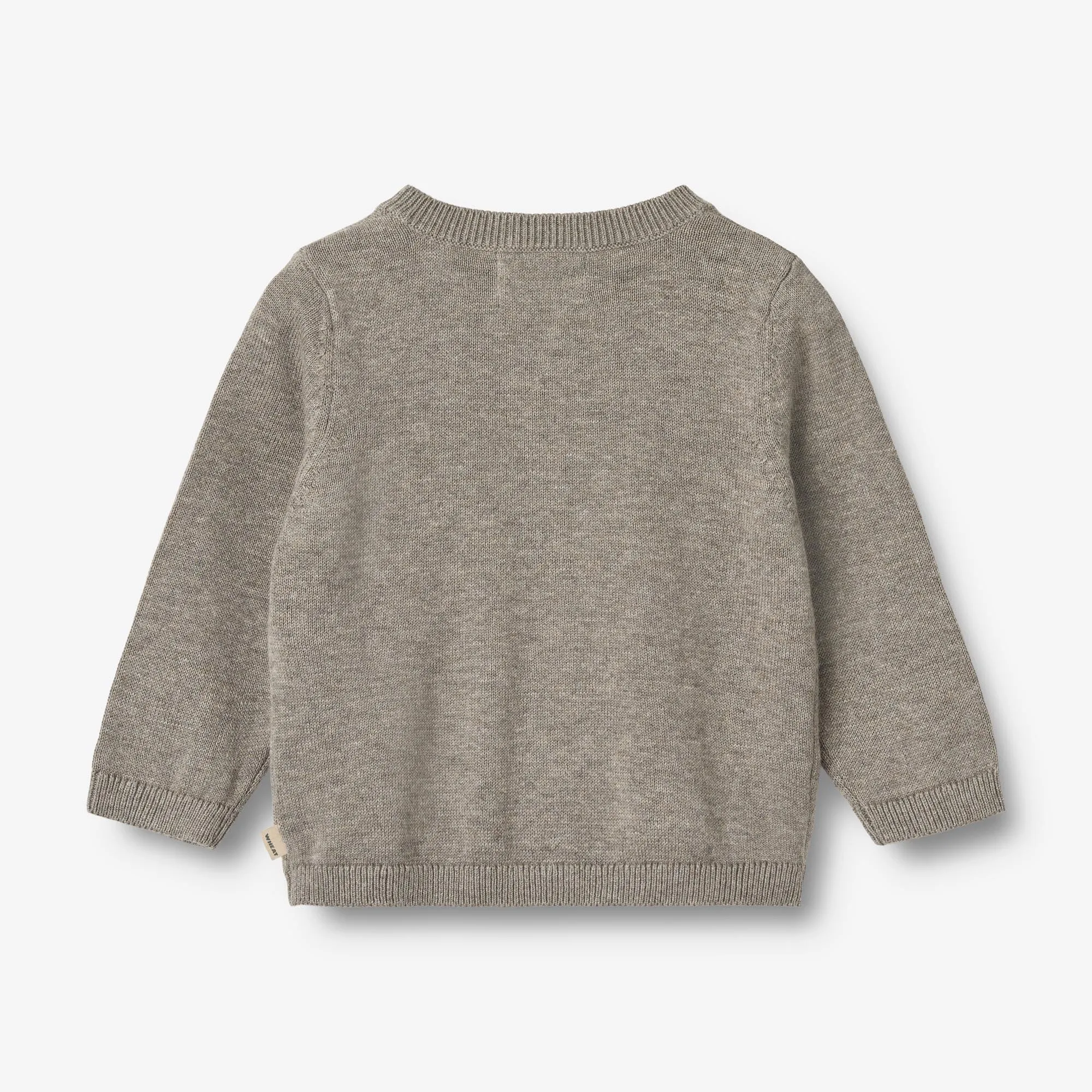 Knit Cardigan Sofus - warm grey melange