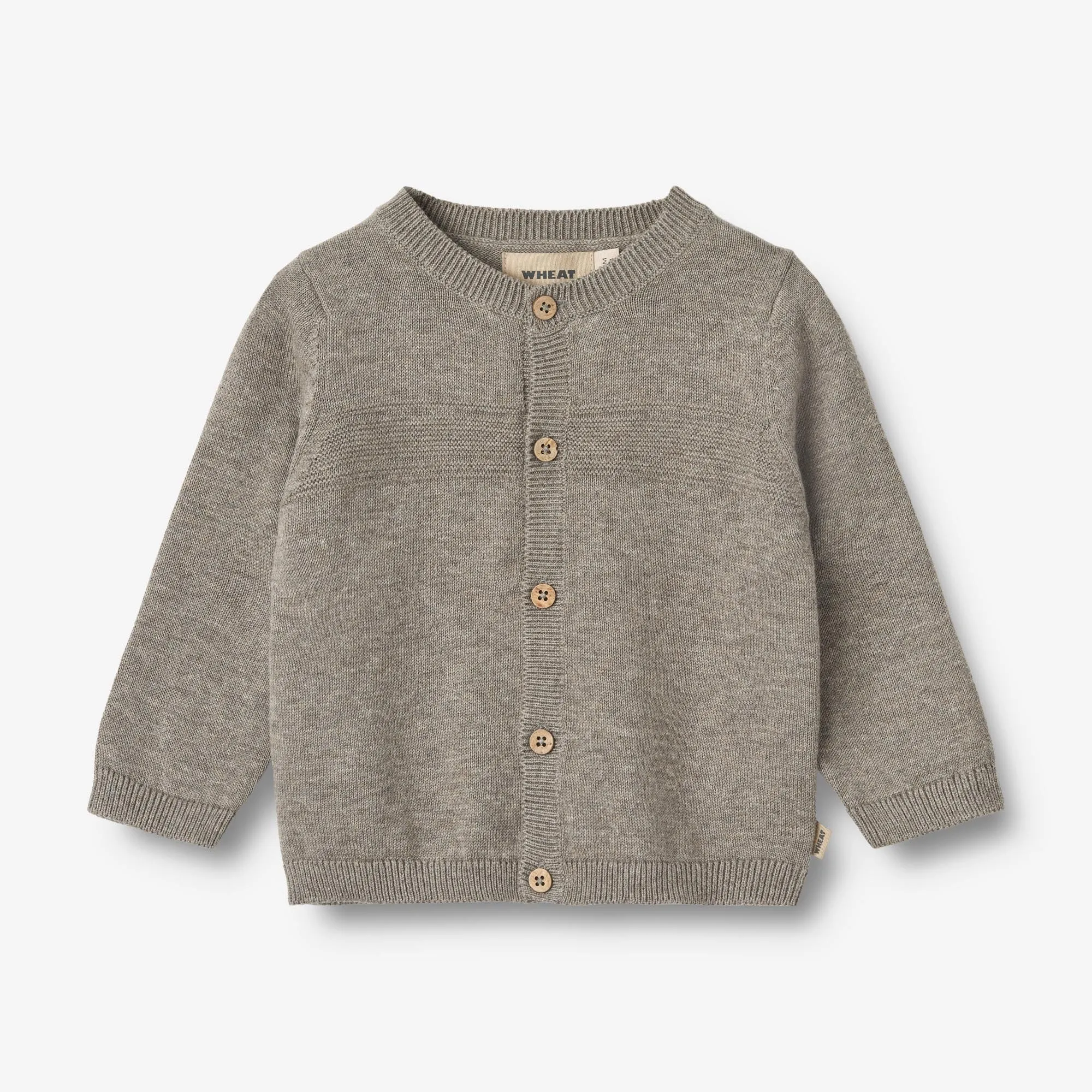 Knit Cardigan Sofus - warm grey melange