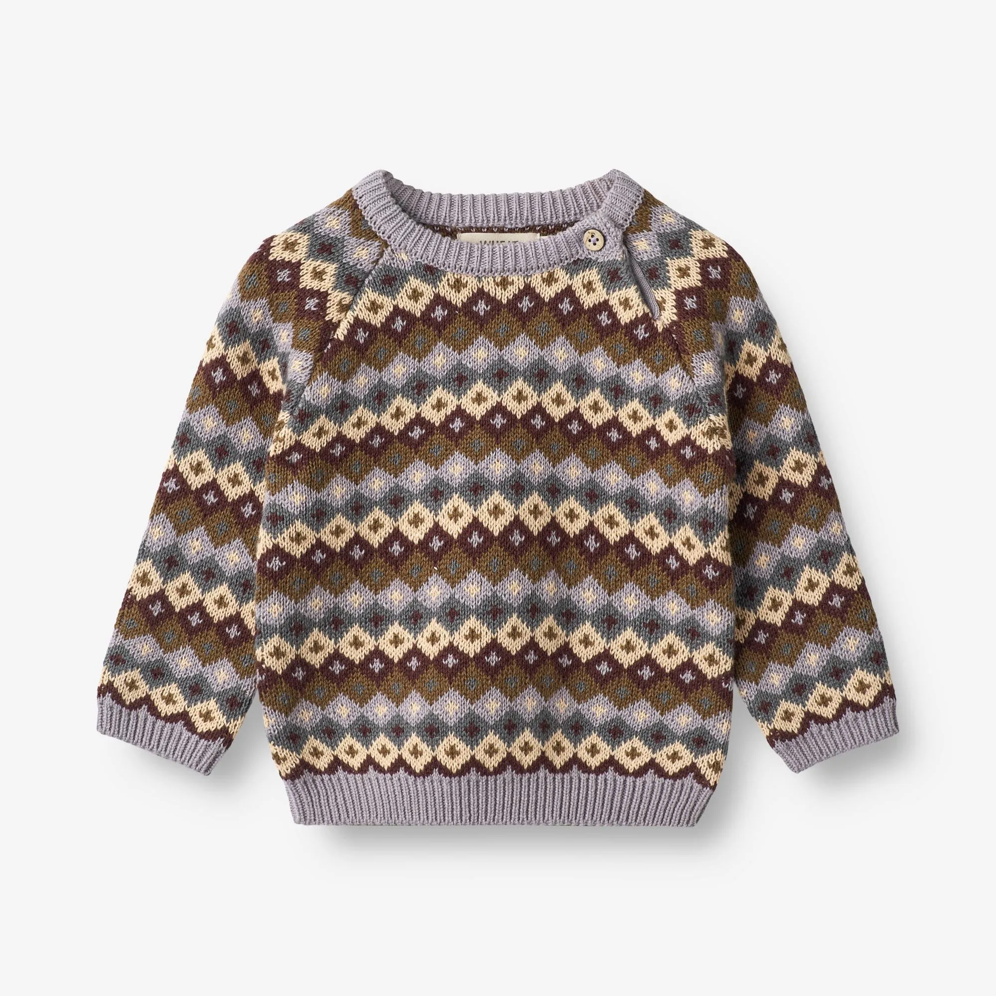 Knit Pullover Mimi Jacquard | Baby - multi lavender