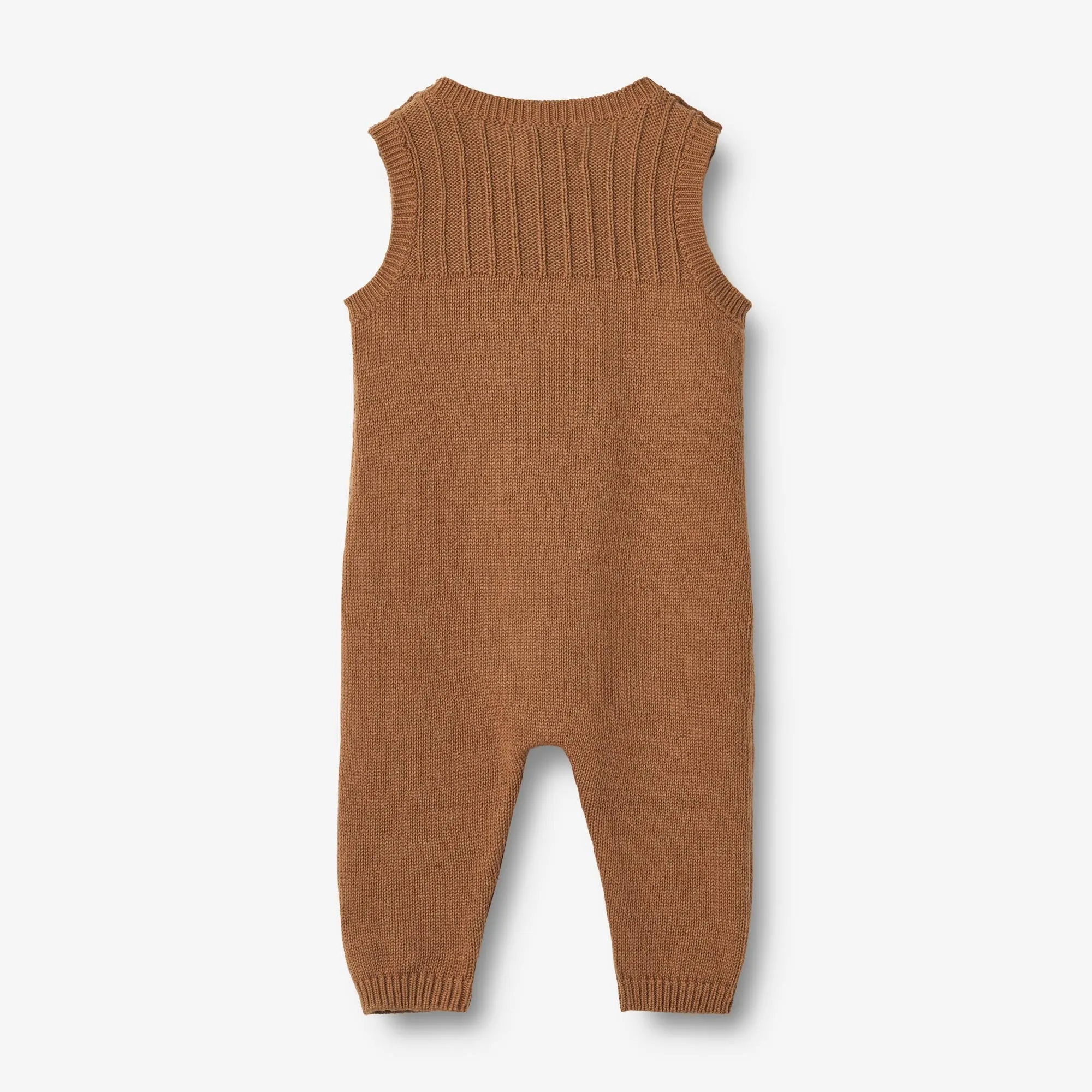 Knit Romper Vigge | Baby - caramel