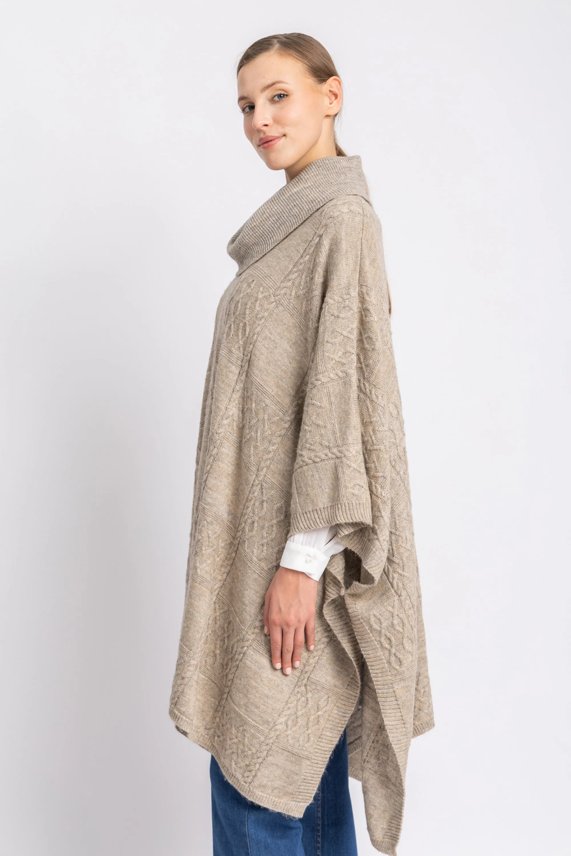 knitwear poncho