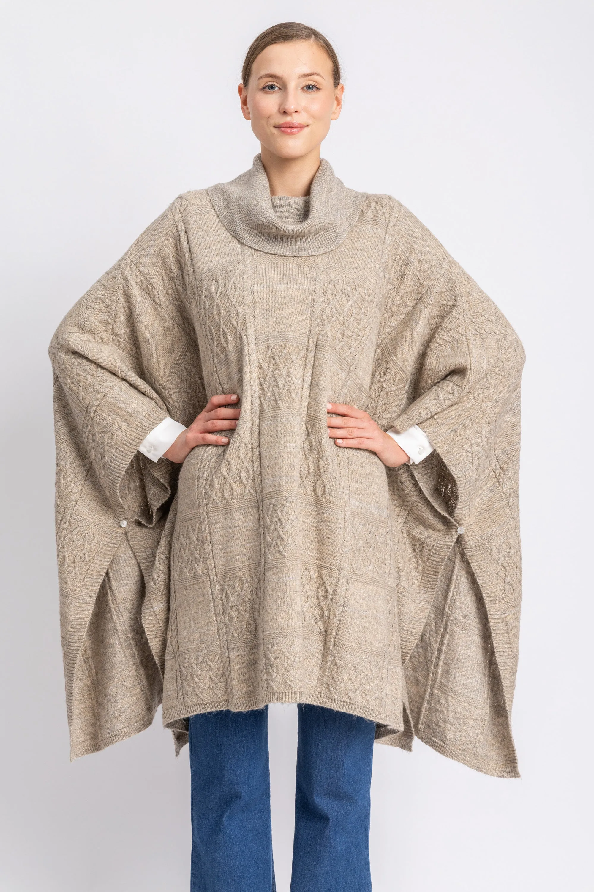 knitwear poncho