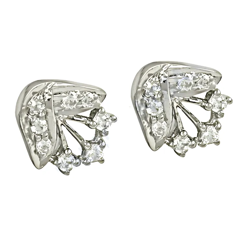 Luxury Cubic Zirconia 925 Silver Earrings - Comfortable & Stylish CZ Gemstone Jewelry