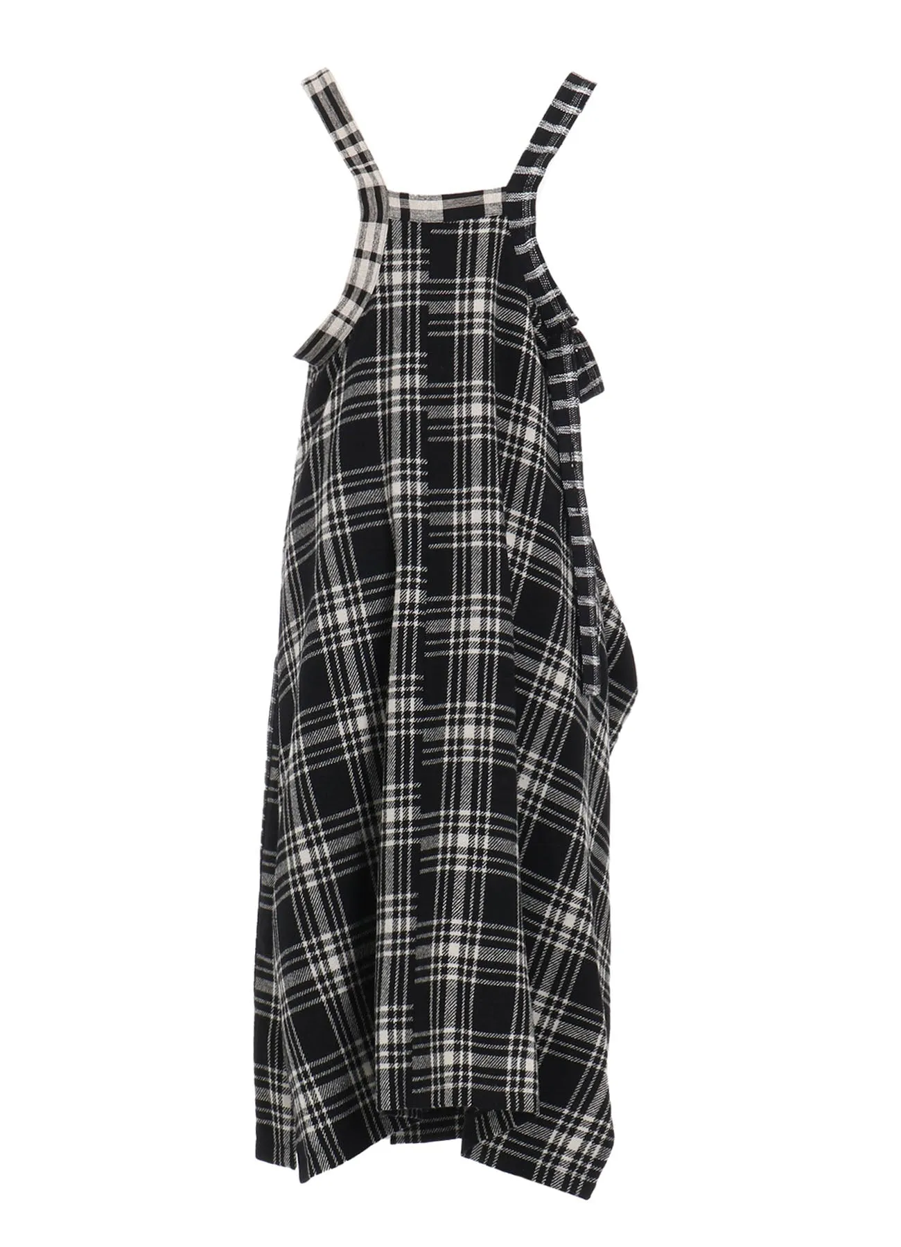 MULTI PLAID SHOULDER STRAP DRESS