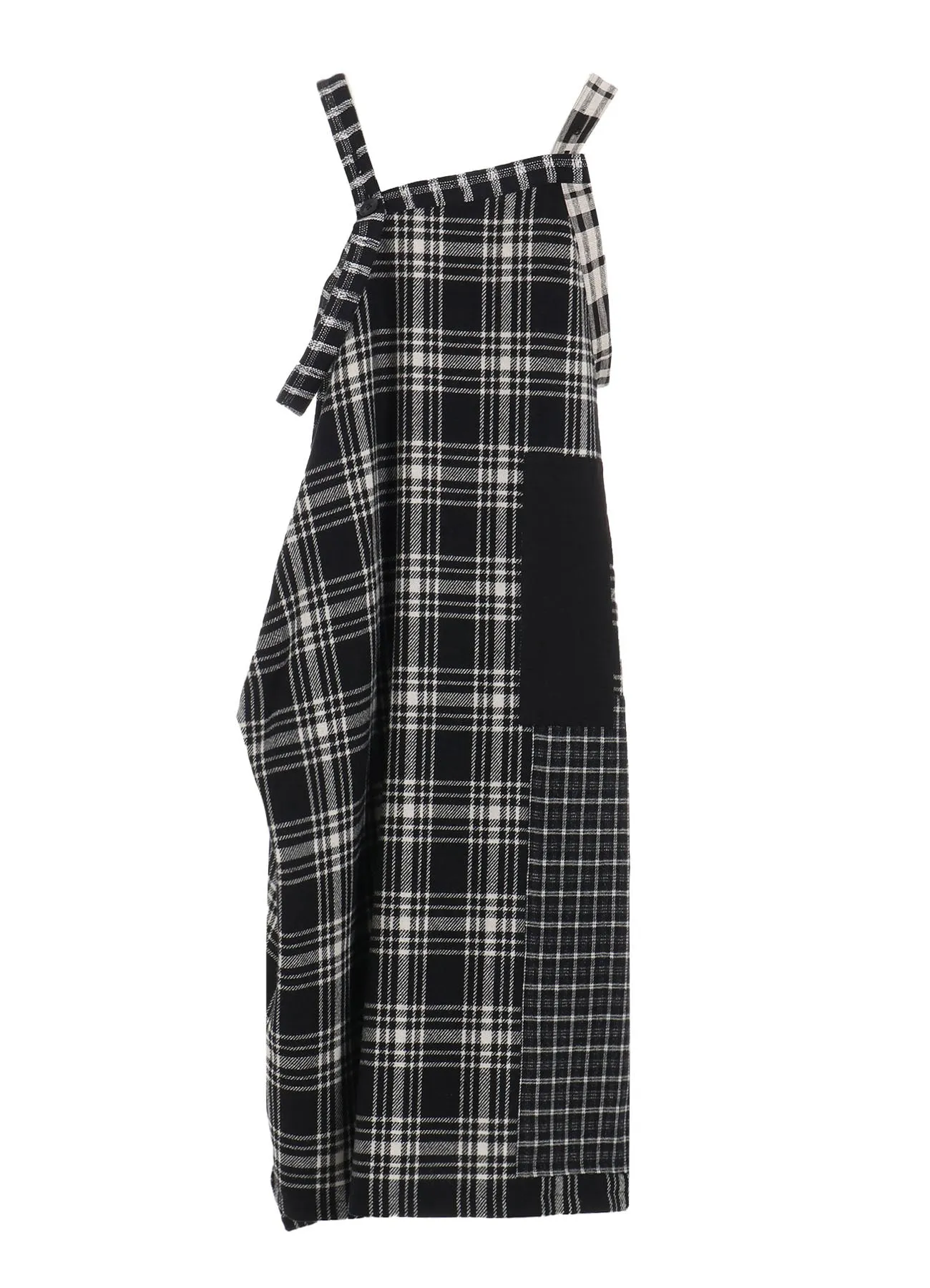 MULTI PLAID SHOULDER STRAP DRESS