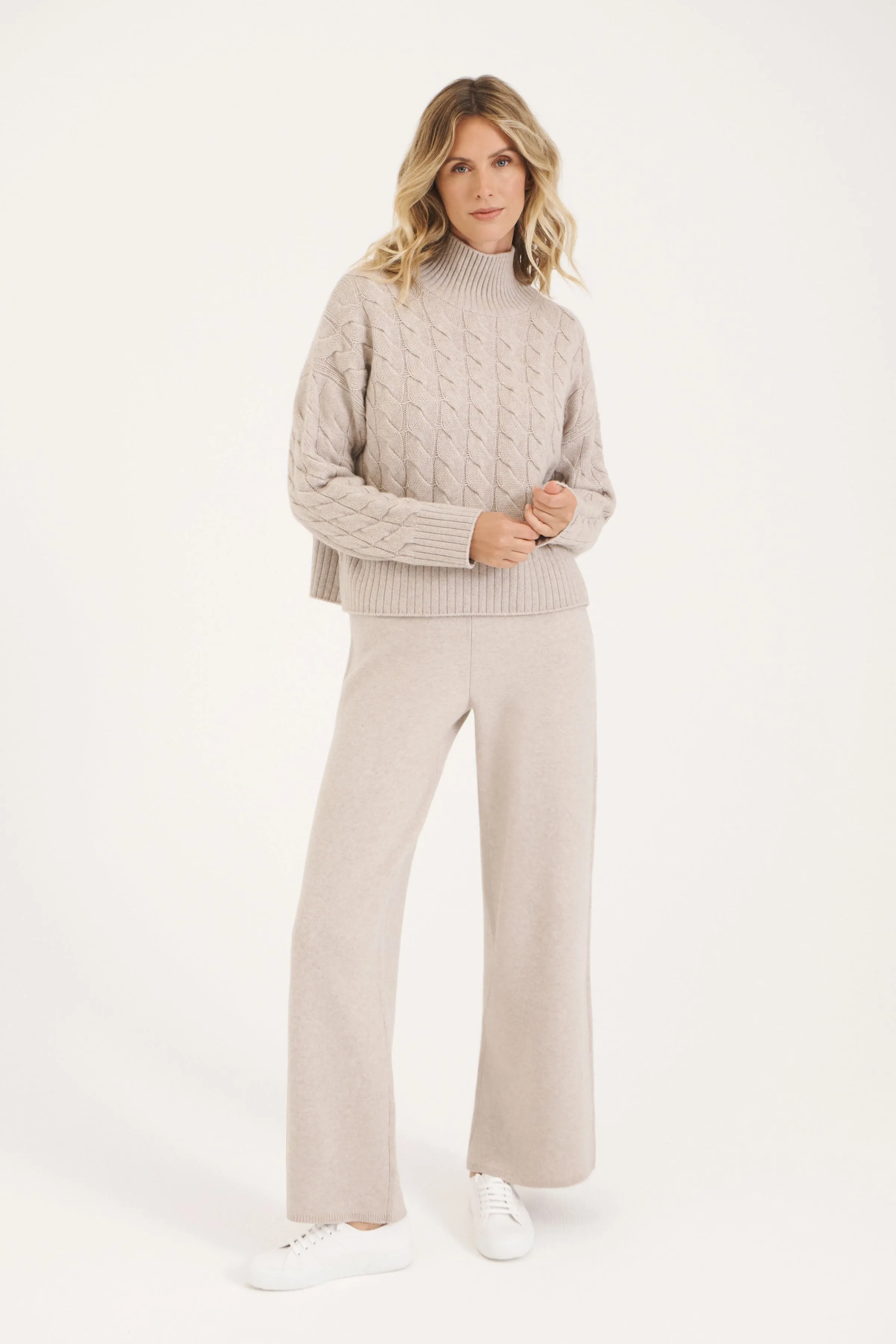 Oatmeal Zermatt Milano Knit Trouser