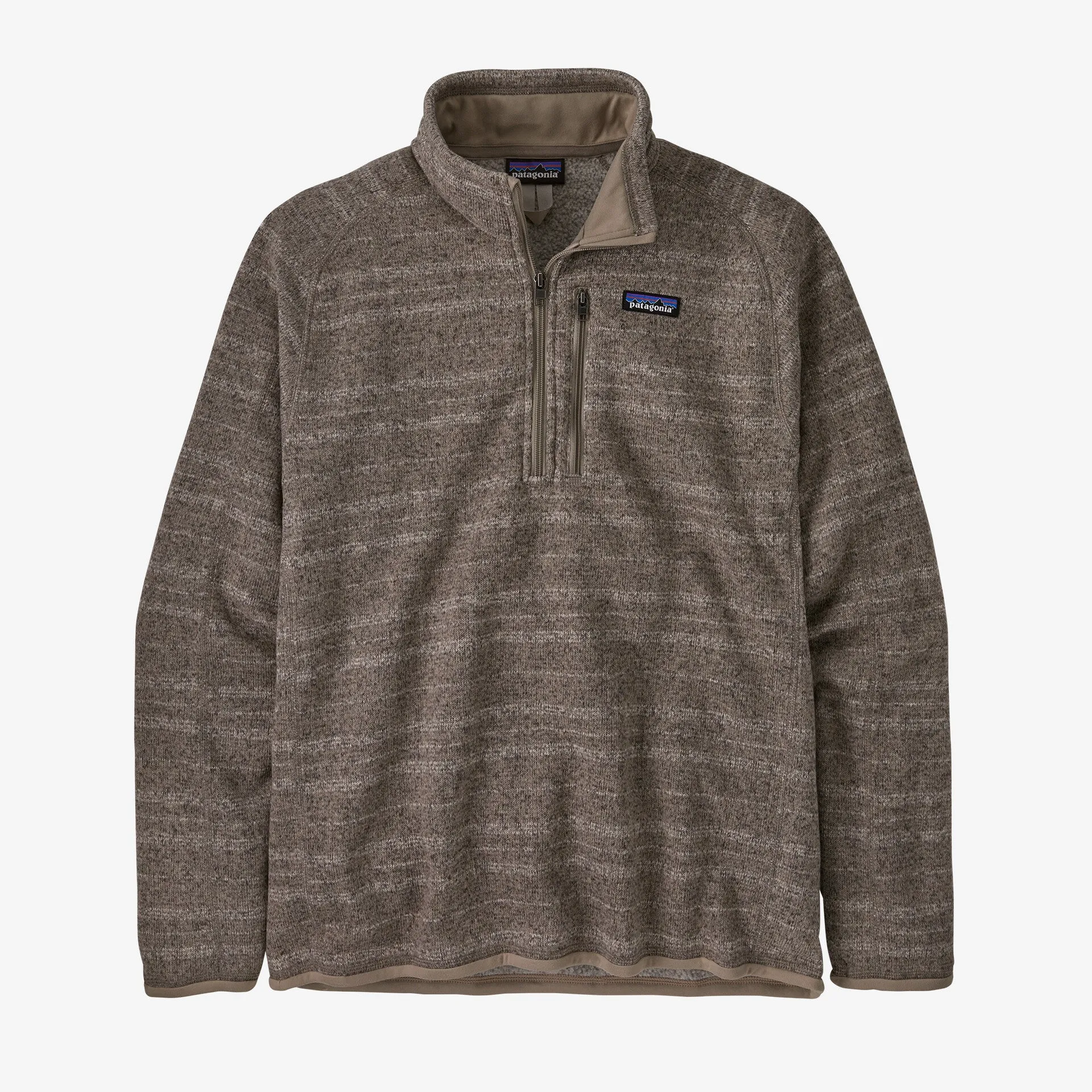 Patagonia Men's Better Sweater 1/4-Zip Fleece - VINYL STRIPE SEABIRD GREY