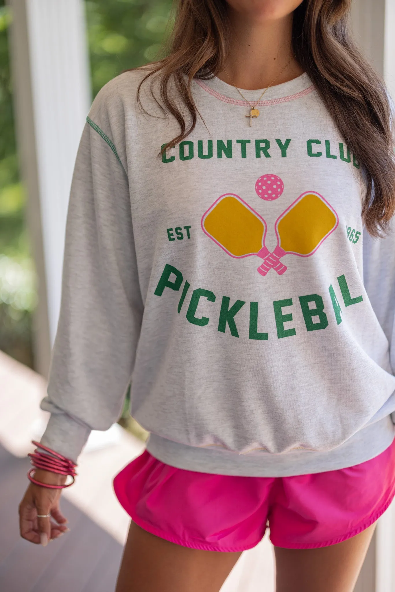 Pickleball Heather Grey Sweatshirt